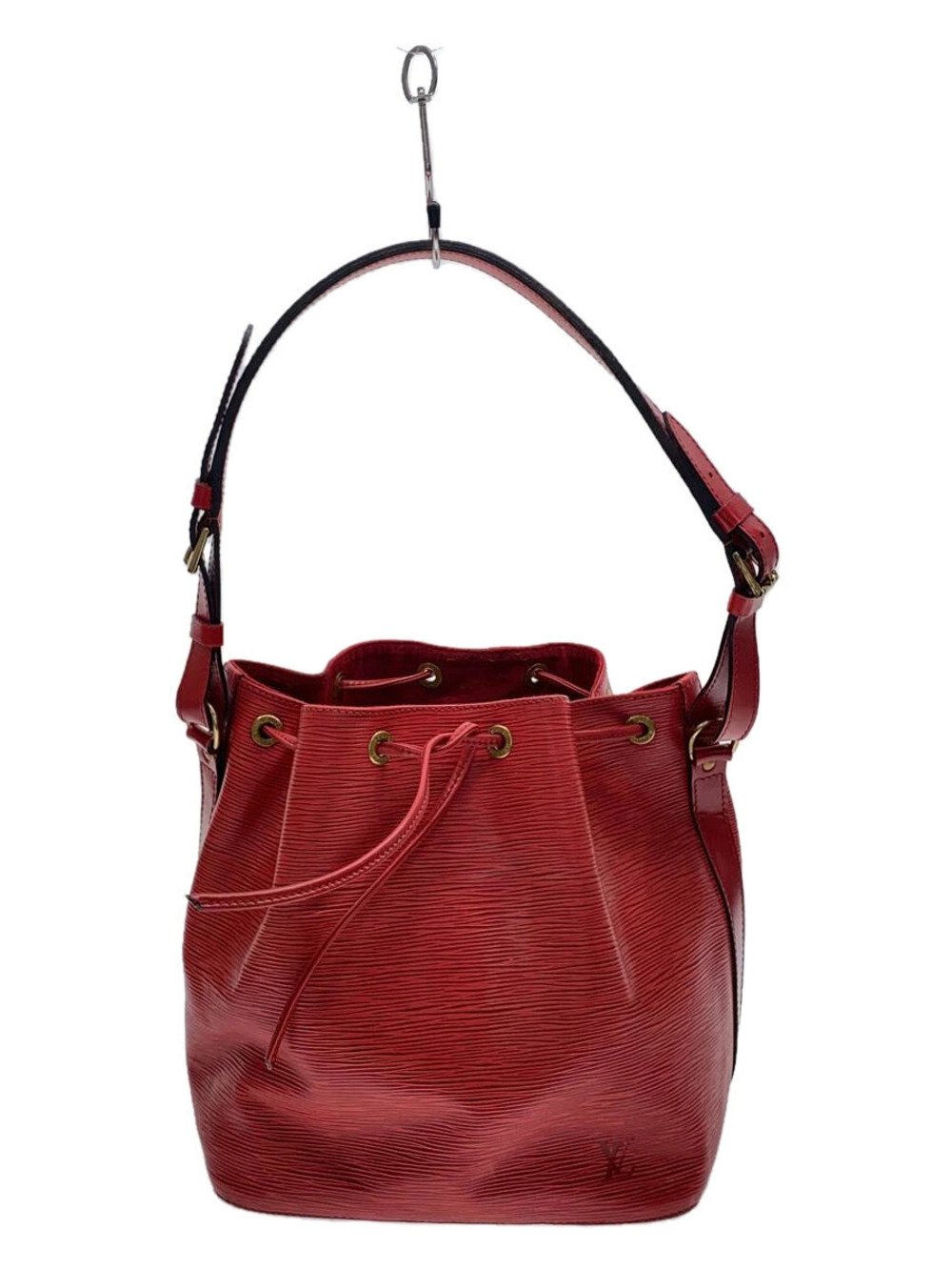LOUIS VUITTON Noe Handbag Leather RED